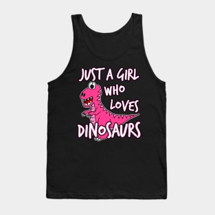 Just A Girl Who Loves Dinosaurs Tank Top